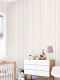 Hoopla Walls Natural Stripey 10m Wallpaper
