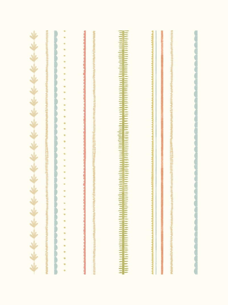 Hoopla Walls Orange Stripey wallpaper 10m, imported from the UK