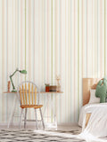 Hoopla Walls Orange Stripey 10m Wallpaper