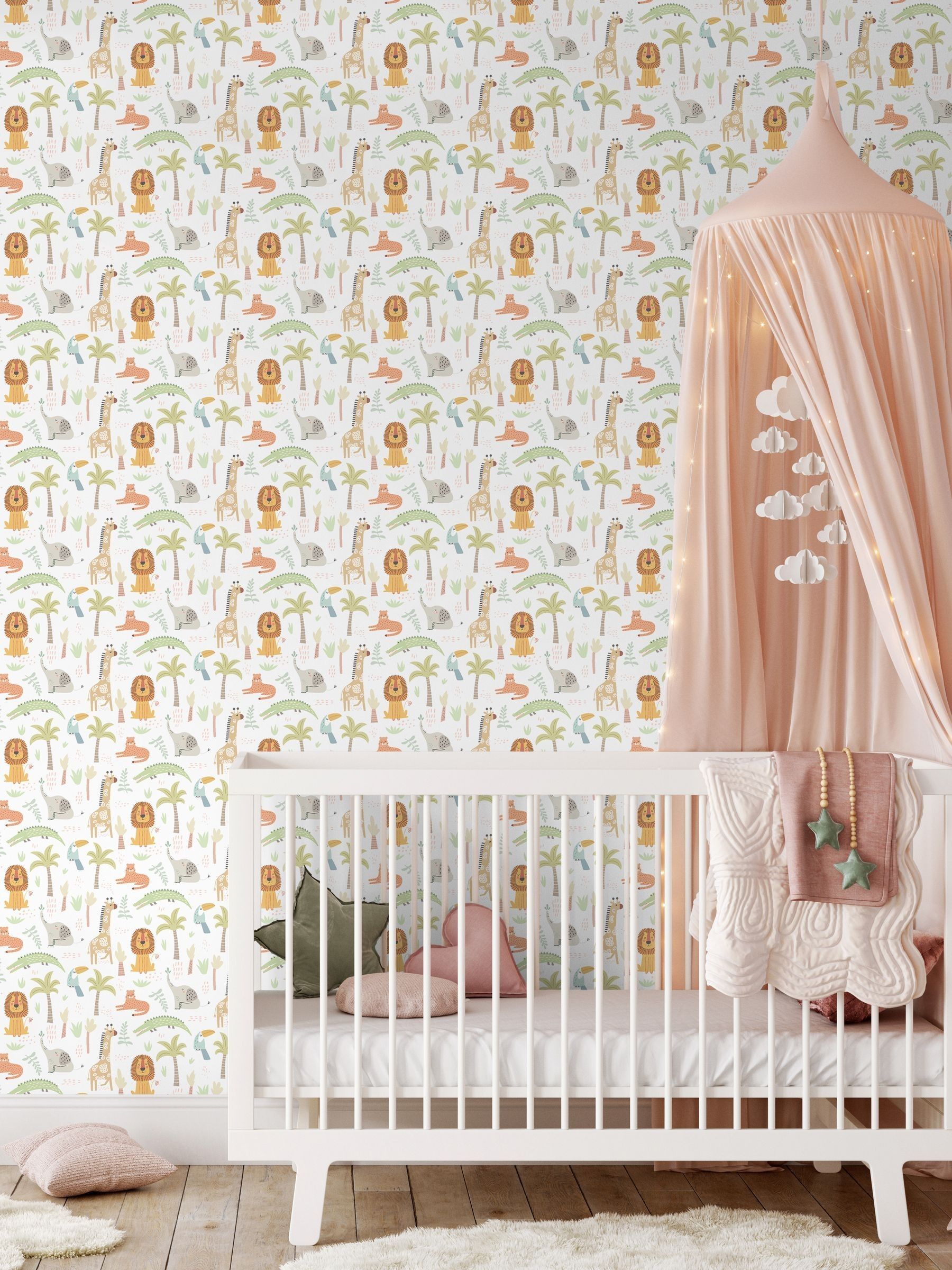 Hoopla Walls Natural Safari Boogie 10m Wallpaper