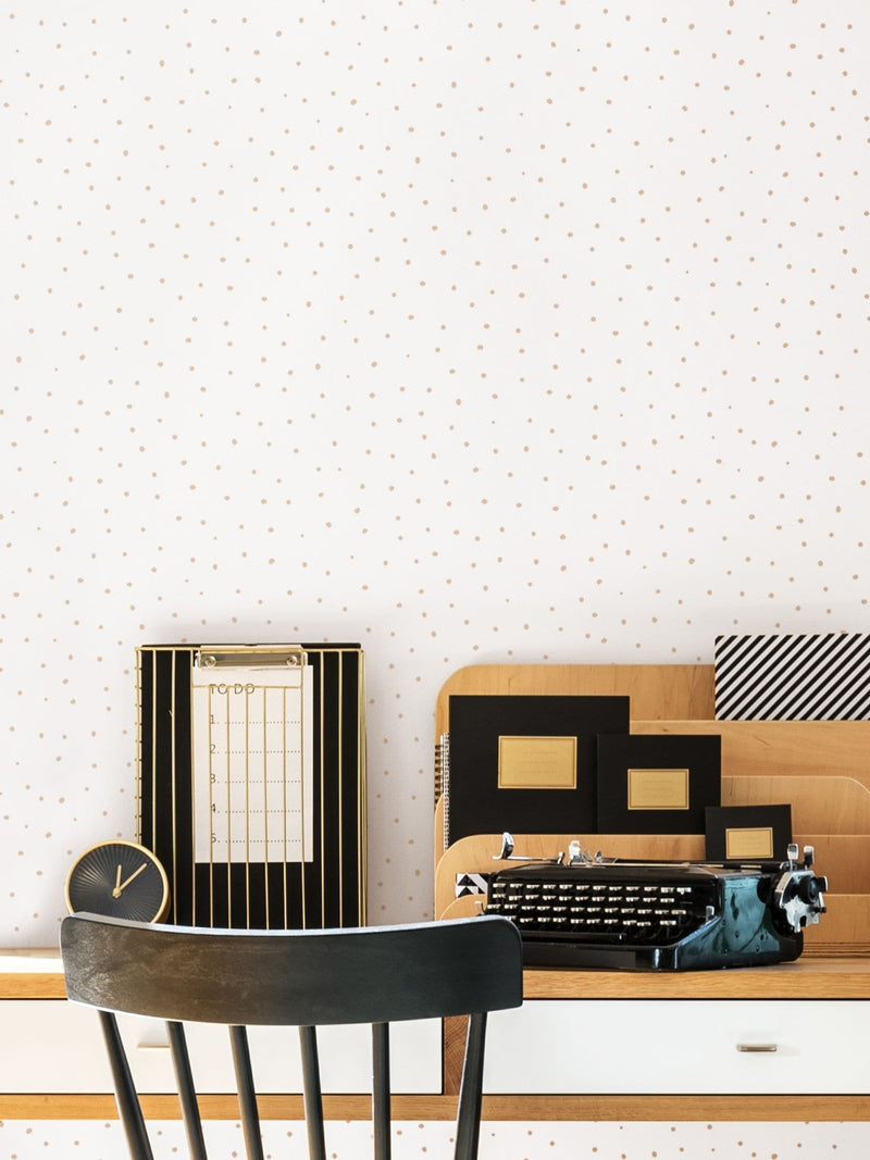 Hoopla Walls Blue Mini Dots Wallpaper 10m