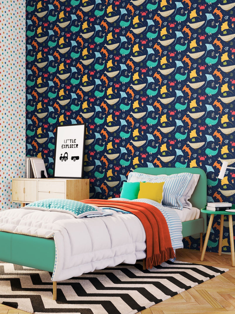 Hoopla Walls Blue Ocean Adventure 10m Wallpaper