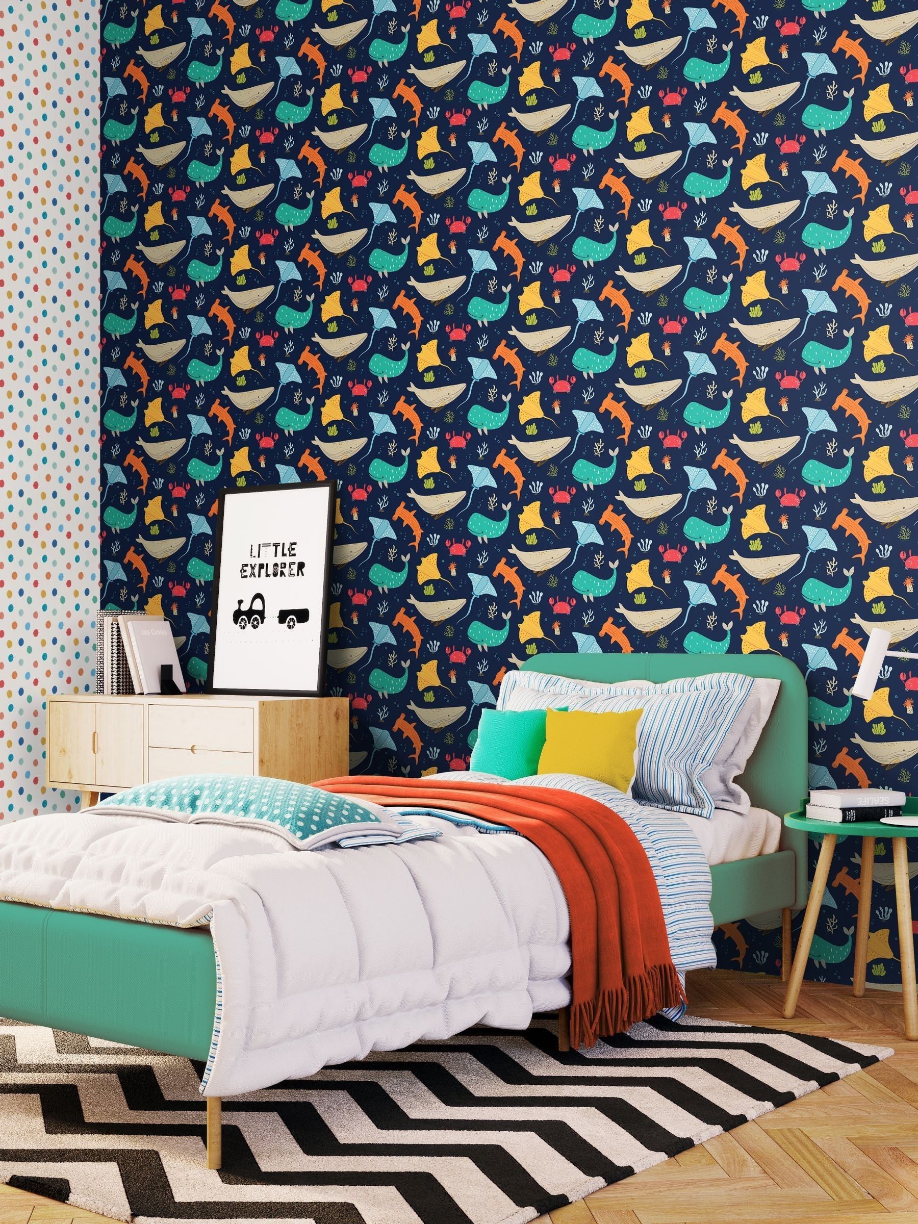 Hoopla Walls Blue Ocean Adventure 10m Wallpaper