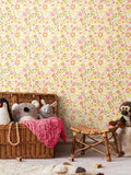 Hoopla Walls Yellow Bouncing Bunnies 10m Wallpaper