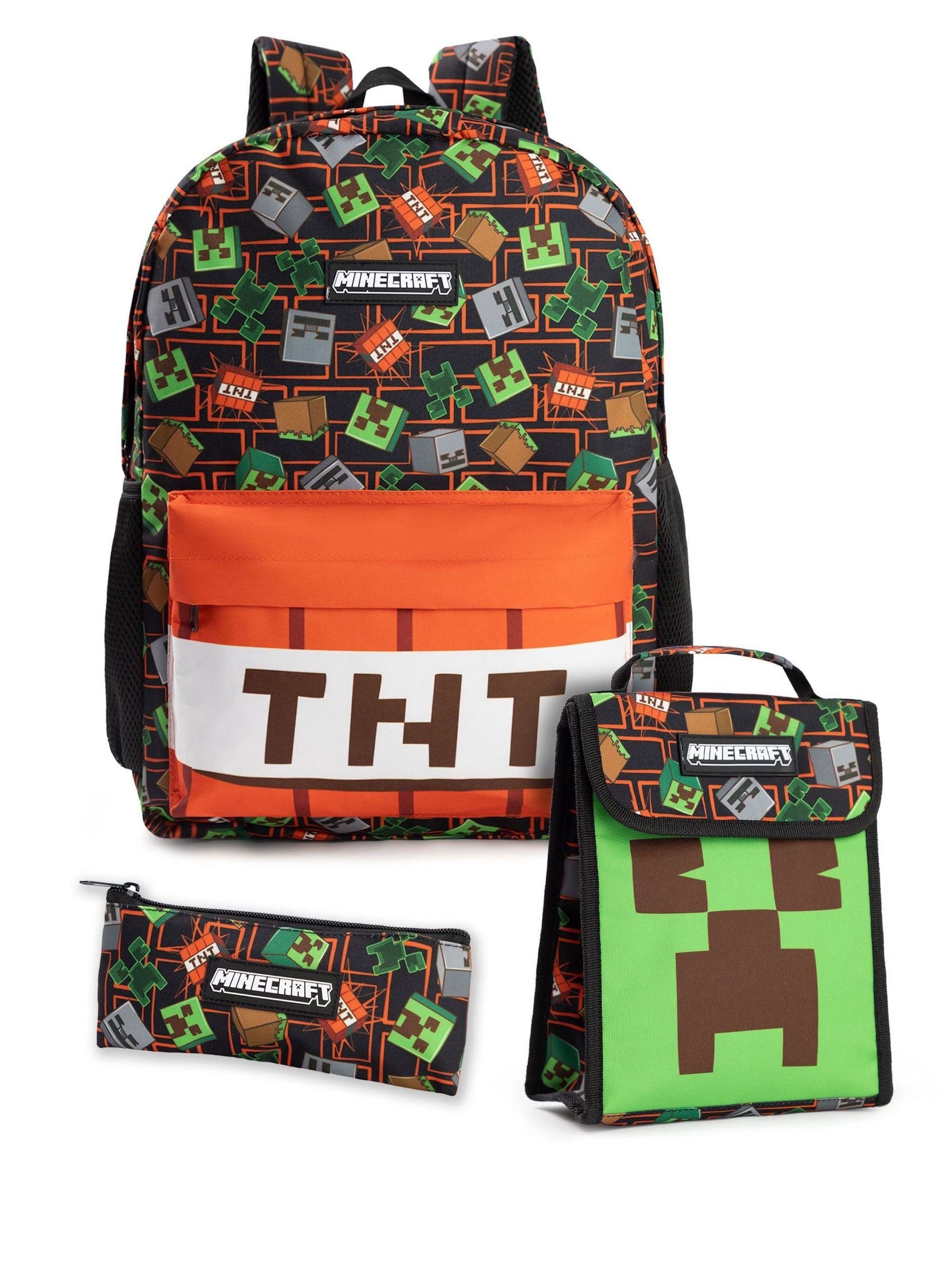 Vanilla Underground Black Minecraft backpack set 3 piece, UK version