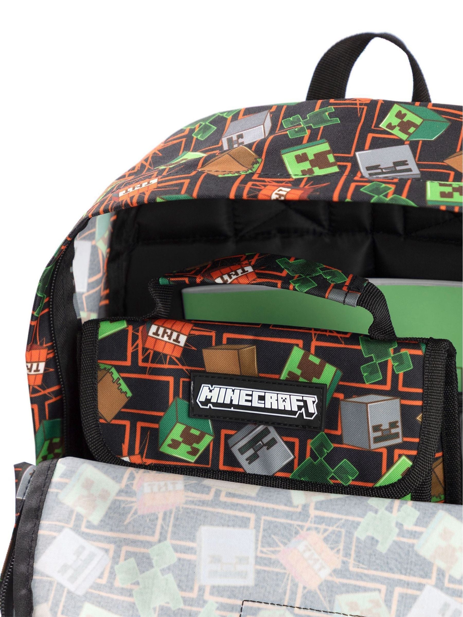 Vanilla Underground Black Minecraft backpack set 3 piece, UK version