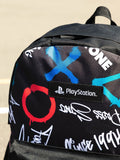 PlayStation multicoloured logo backpack, imported from the UK
