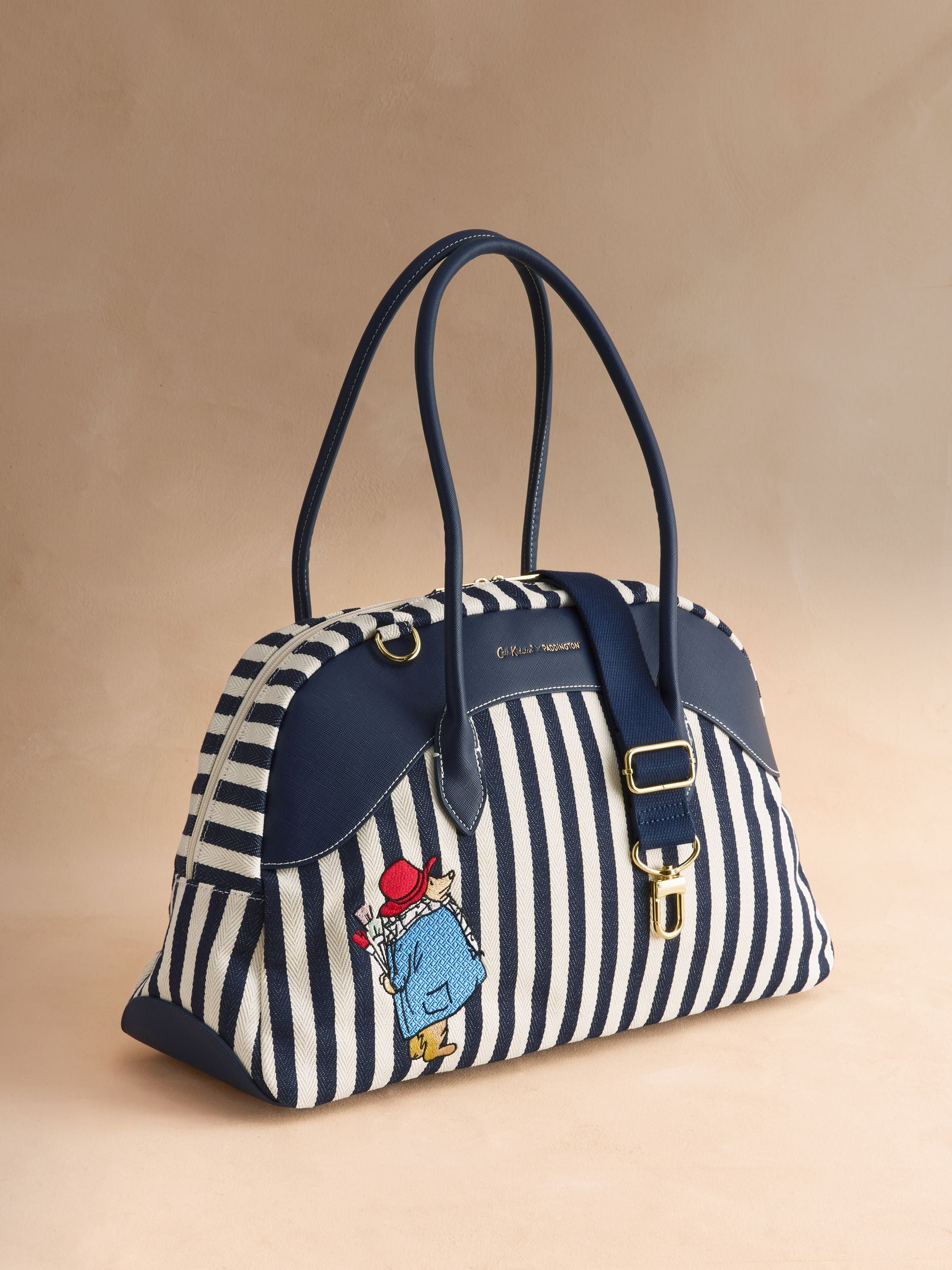 Cath Kidston Navy Paddington Stripe bowling holdall - British product