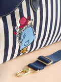 Cath Kidston Navy Paddington Stripe bowling holdall - British product