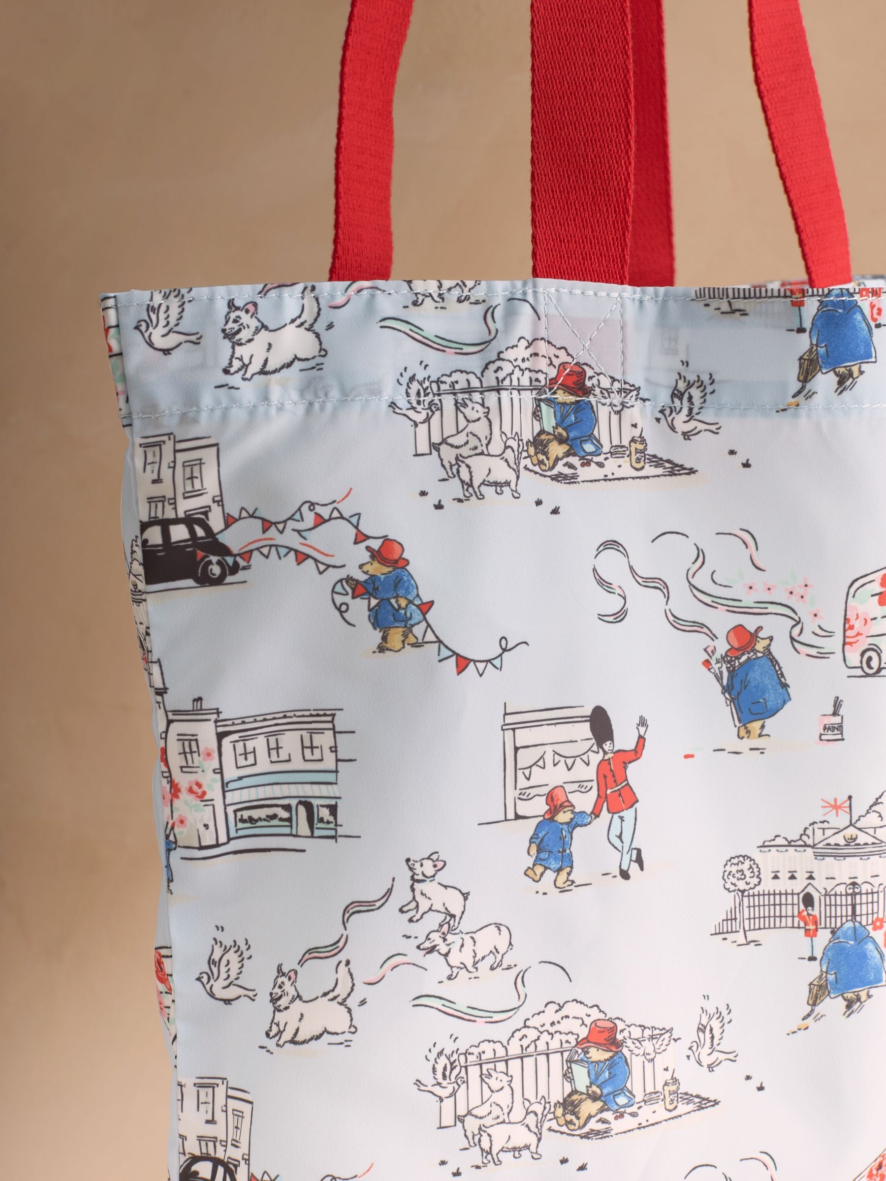 Cath Kidston Blue Paddington London small foldaway tote bag (British brand)