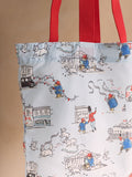 Cath Kidston Blue Paddington London small foldaway tote bag (British brand)