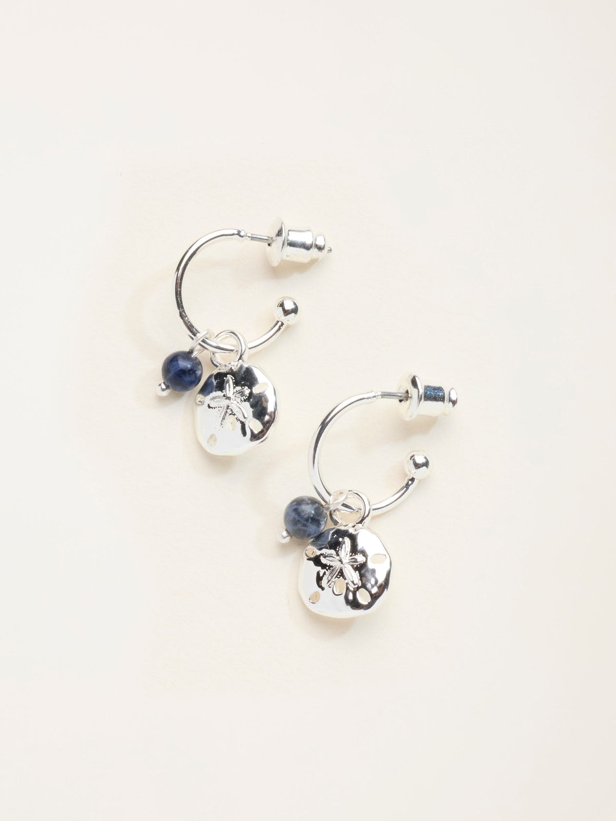 FatFace drop earrings silver tone charm, UK version