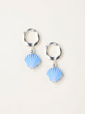 FatFace Blue Shell Drop Earrings, imported from the UK