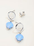 FatFace Blue Shell Drop Earrings, imported from the UK