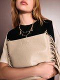 Rockett St George stone star studded tassel PU bucket bag, UK version