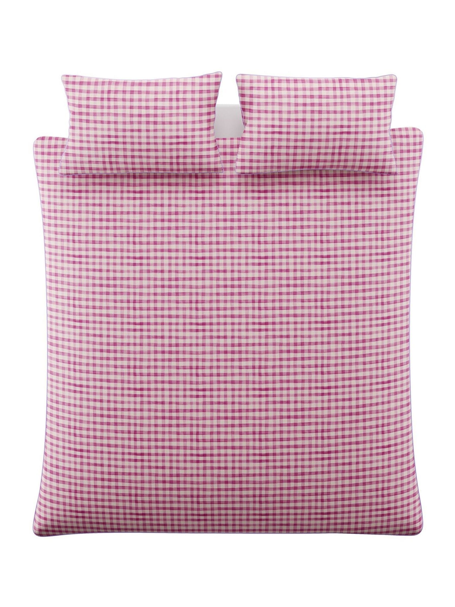 Bluebellgray Cerise Pink Flora duvet cover and pillowcase set - British product