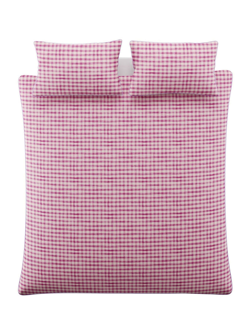Bluebellgray Cerise Pink Flora duvet cover and pillowcase set - British product