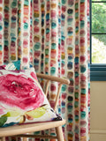 Bluebellgray Multi Pink Tobermory eyelet curtains - British product