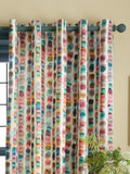 Bluebellgray Multi Pink Tobermory eyelet curtains - British product