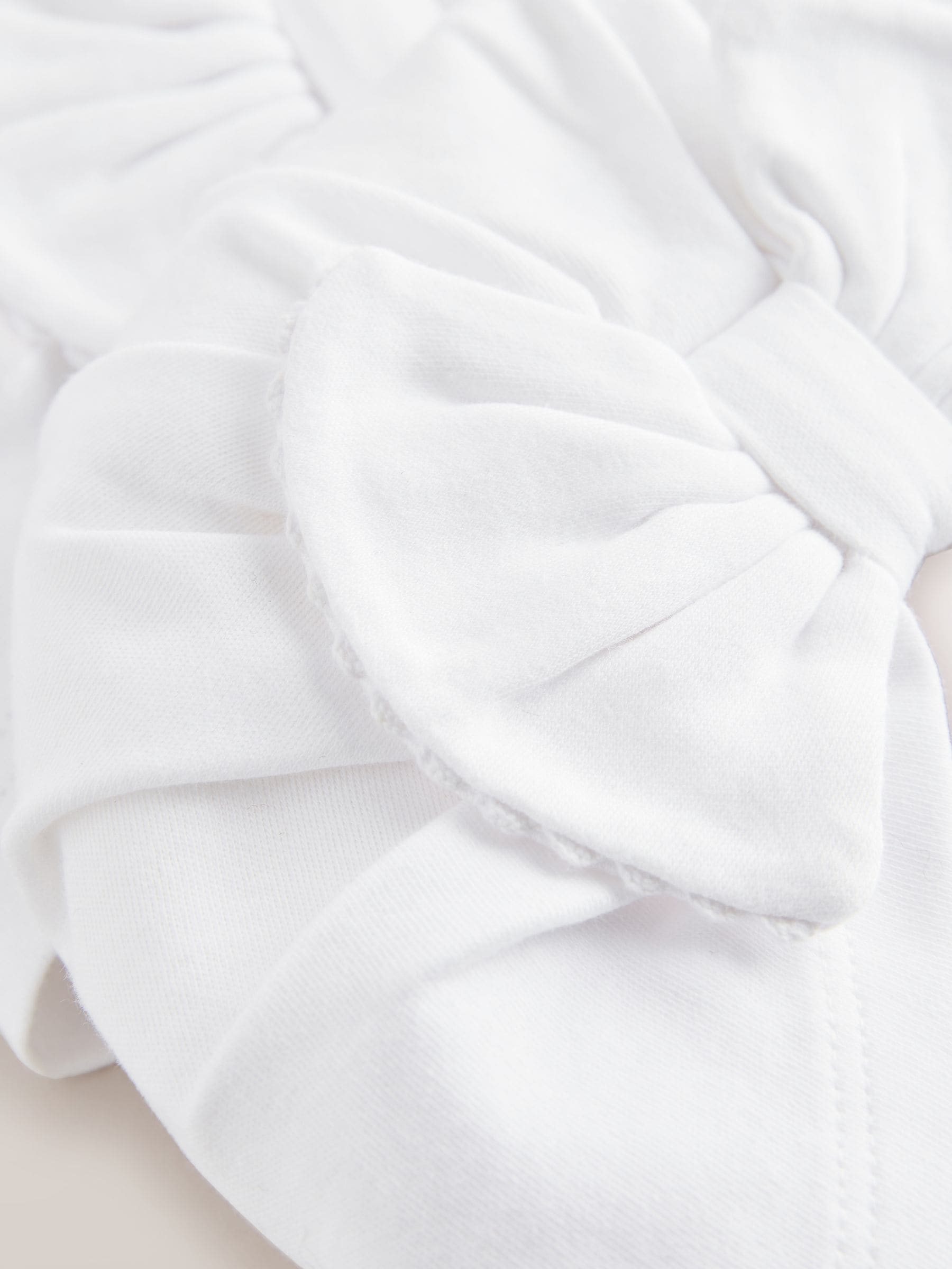 White baby turban 2 pack 0-18 months (British brand)