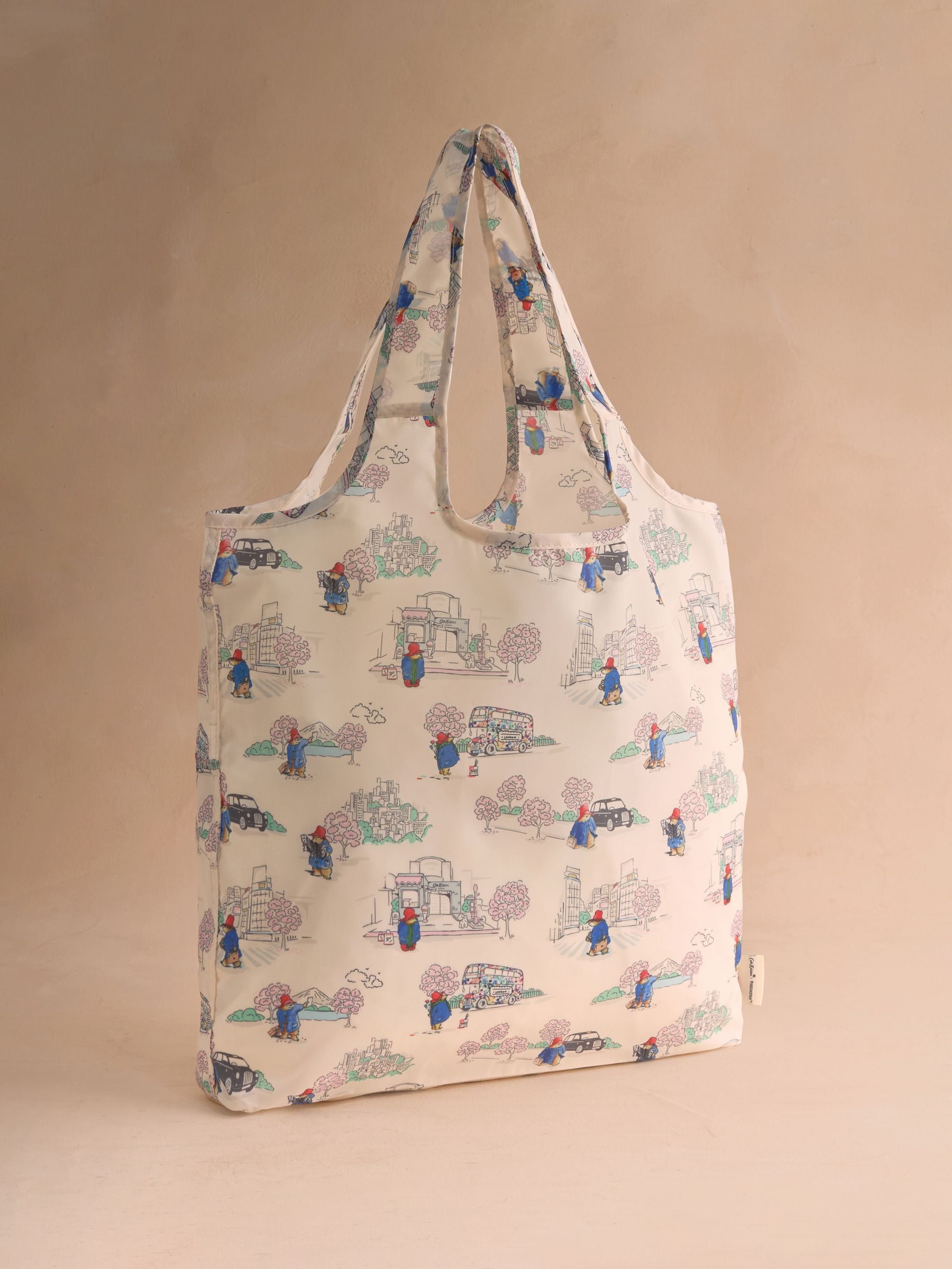 Cath Kidston ecru Paddington foldaway shopper bag 37cm, UK version