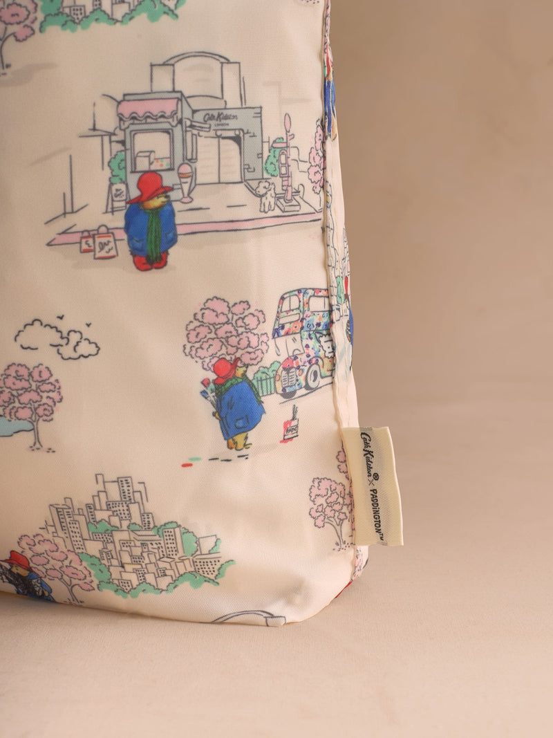 Cath Kidston ecru Paddington foldaway shopper bag 37cm, UK version