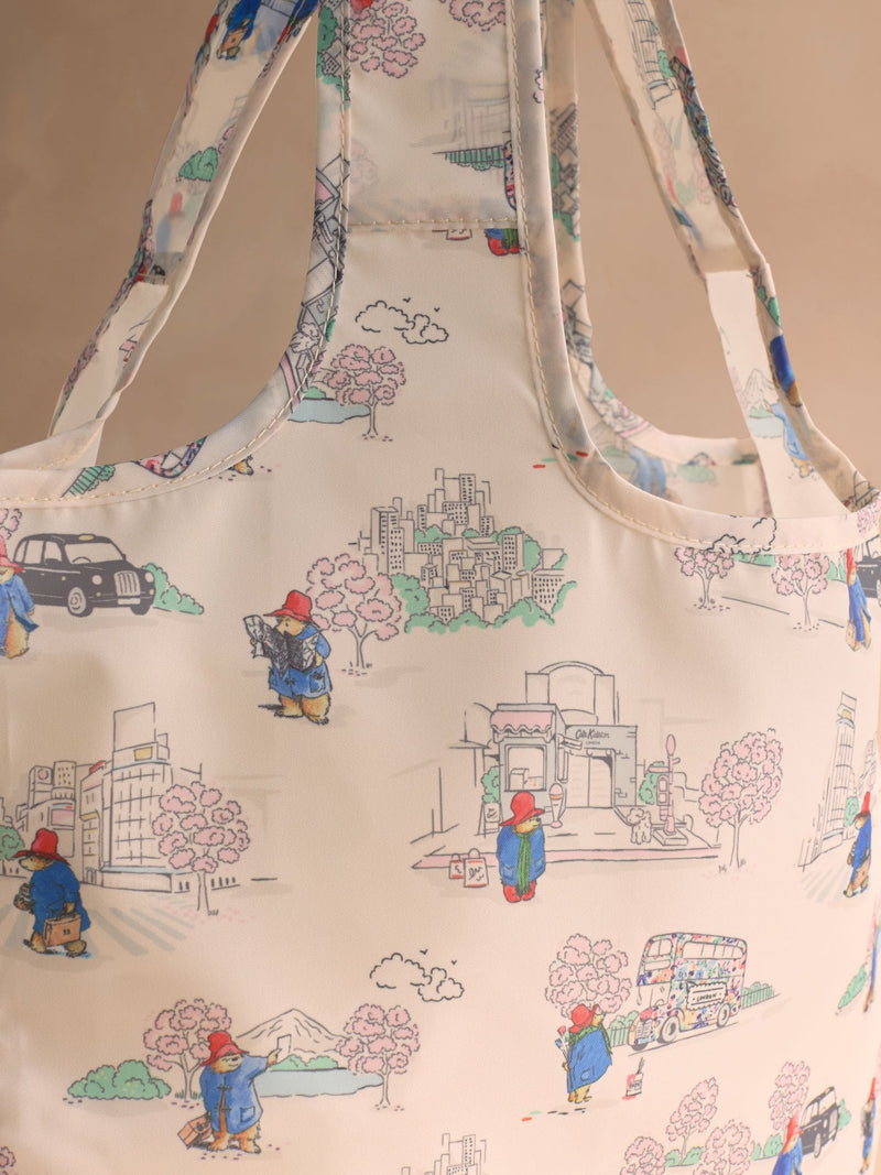 Cath Kidston ecru Paddington foldaway shopper bag 37cm, UK version