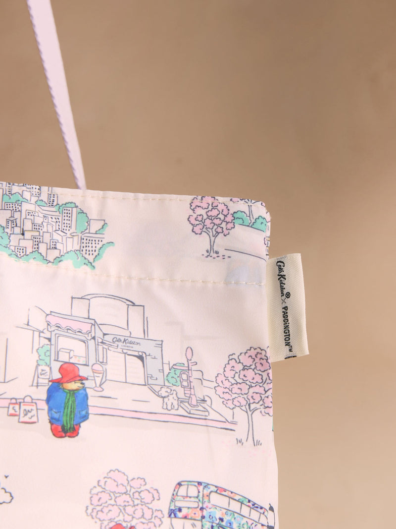 Cath Kidston ecru foldaway shopper bag Paddington print, UK version