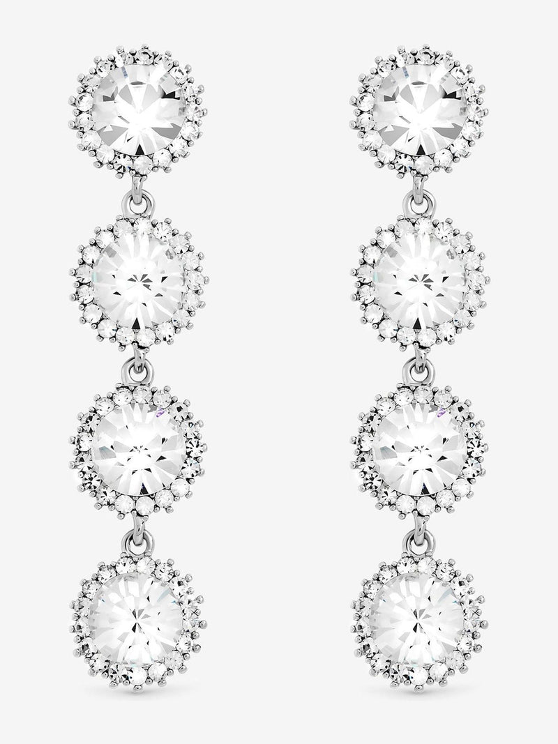 Jon Richard Crystal Statement Drop Earrings 55mm Length, UK version