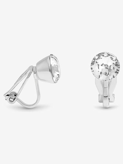 Next Jon Richard Silver Plated Crystal Clip-On Earrings- Buy online at McGrocer