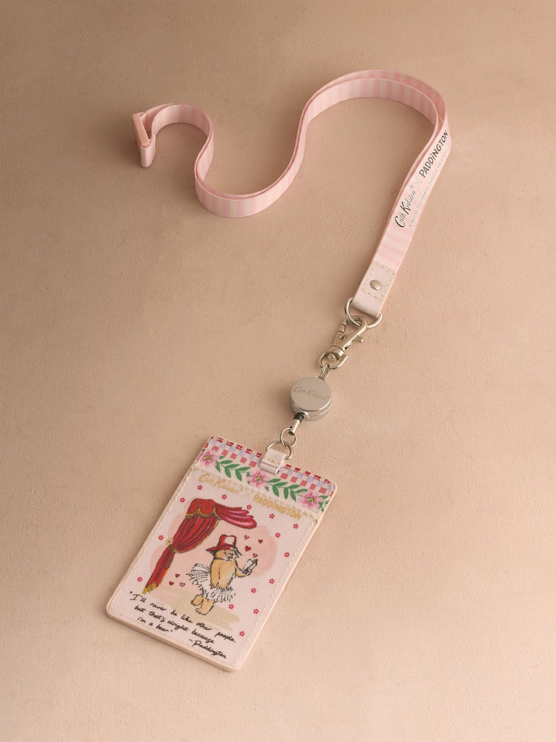 Cath Kidston Pink Paddington Blossom lanyard, UK version