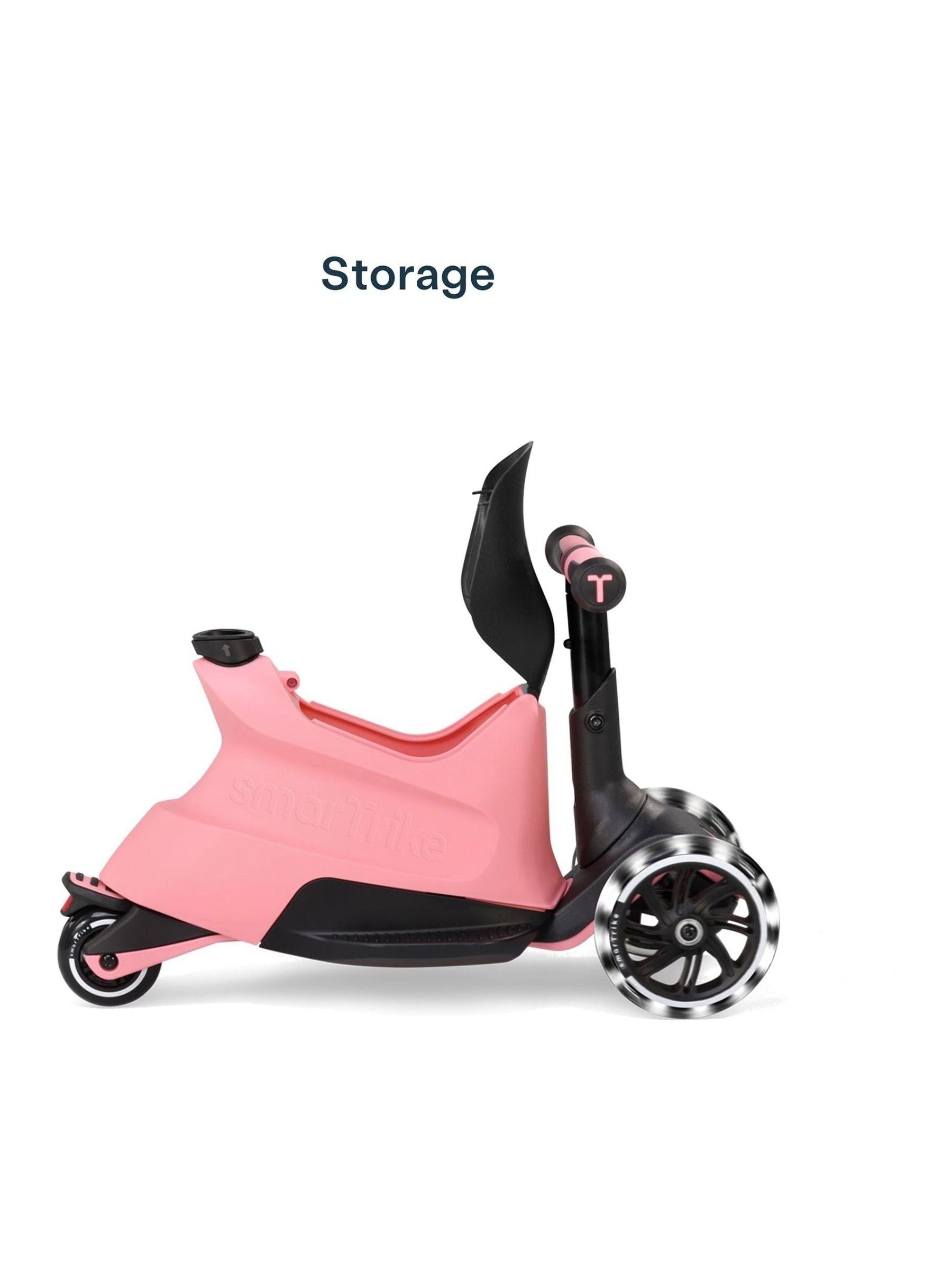 smarTrike Xtend Ride-On Scooter Plus salmon pink, UK version
