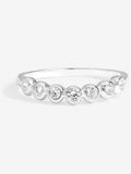 Sterling Silver Cubic Zirconia Clover Pave Ring