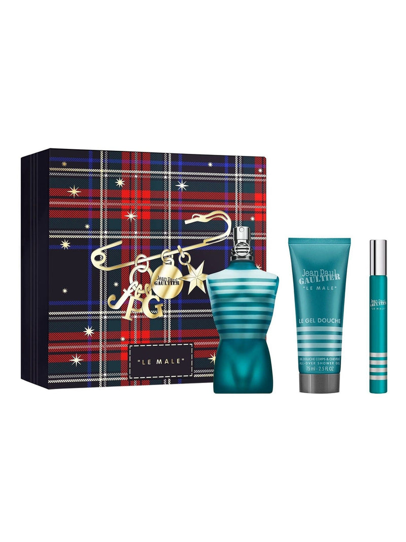Jean Paul Gaultier Le Male Eau de Toilette 75 ml, Le Male Eau de Toilette 10 ml & All-Over Shower Gel 75 ml Set