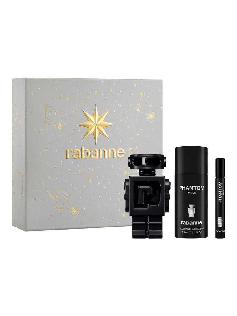 Rabanne Phantom Parfum 100ml gift set with deodorant and travel spray, imported from the UK