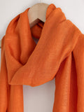 Rust brown multiway scarf sarong with tassels, imported from the UK