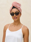 Kitsch plush microfibre hair towel turban, imported from the UK