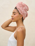 Kitsch plush microfibre hair towel turban, imported from the UK