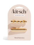Kitsch Metal Barrettes 2 Piece Set