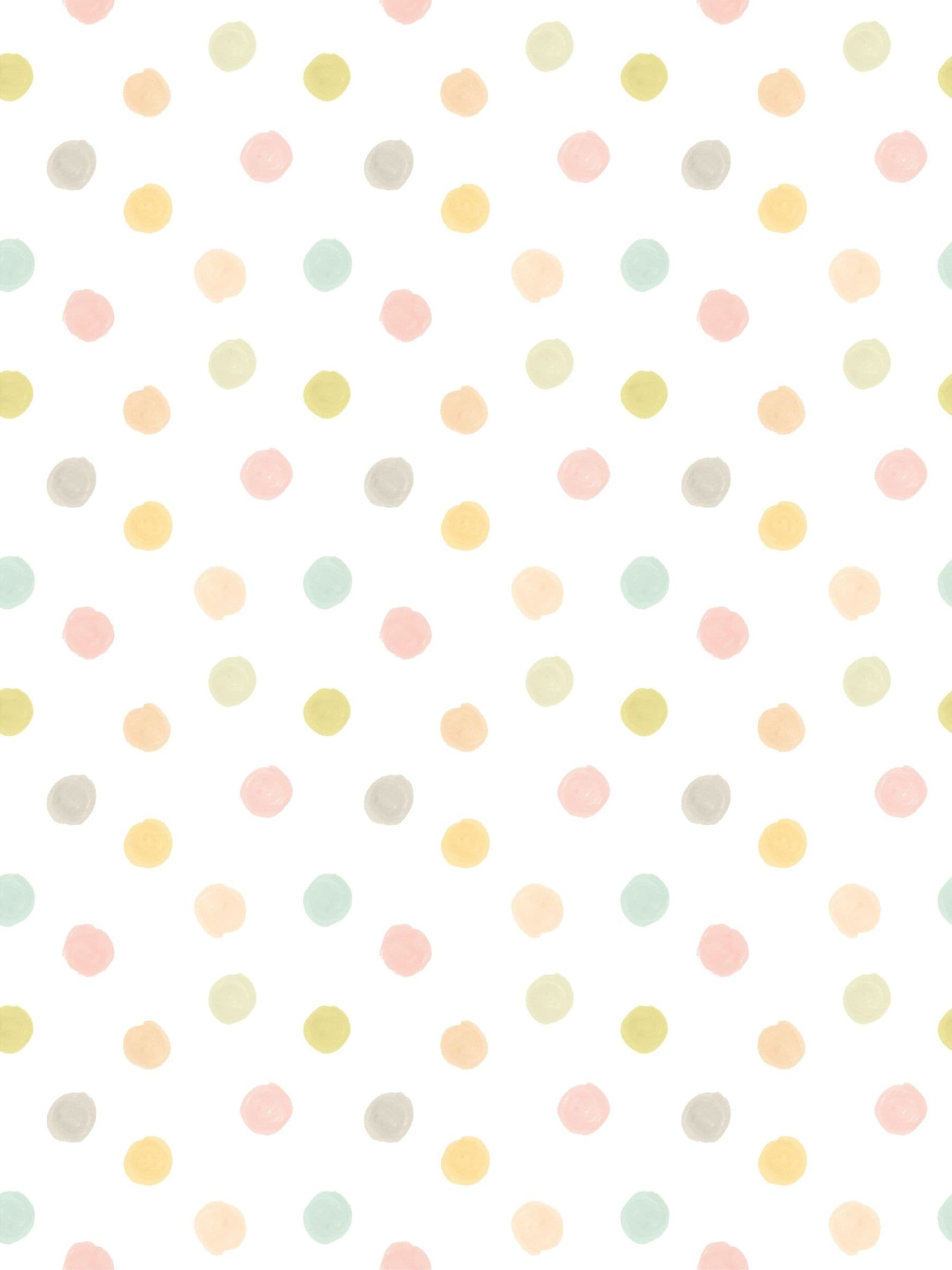 Hoopla Walls Pastel Riot Dotty A4 Wallpaper Sample
