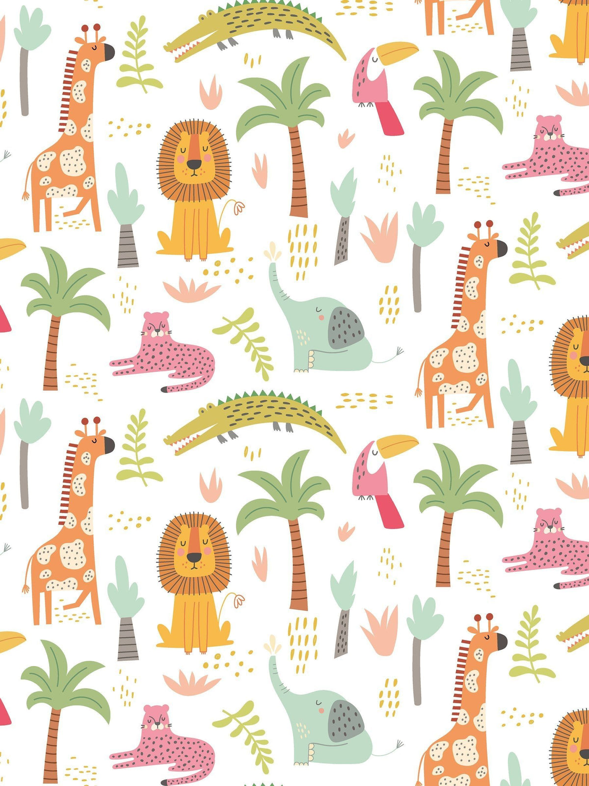 Hoopla Walls Safari Boogie A4 wallpaper sample, imported from the UK