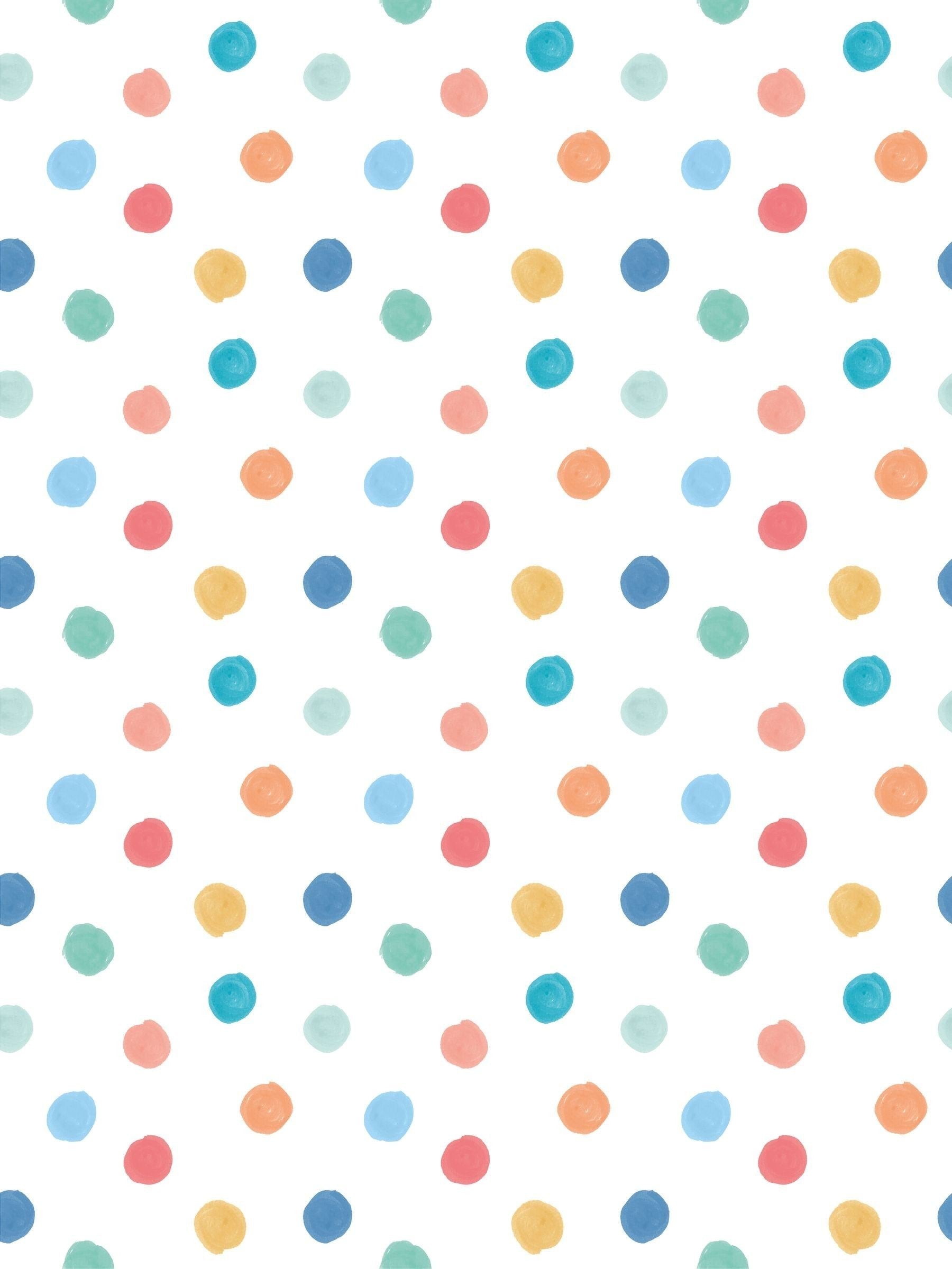 Hoopla Walls Teal Mix Dotty A4 Wallpaper Sample