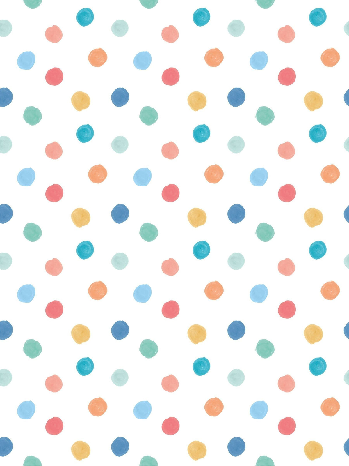 Hoopla Walls Teal Mix Dotty A4 Wallpaper Sample