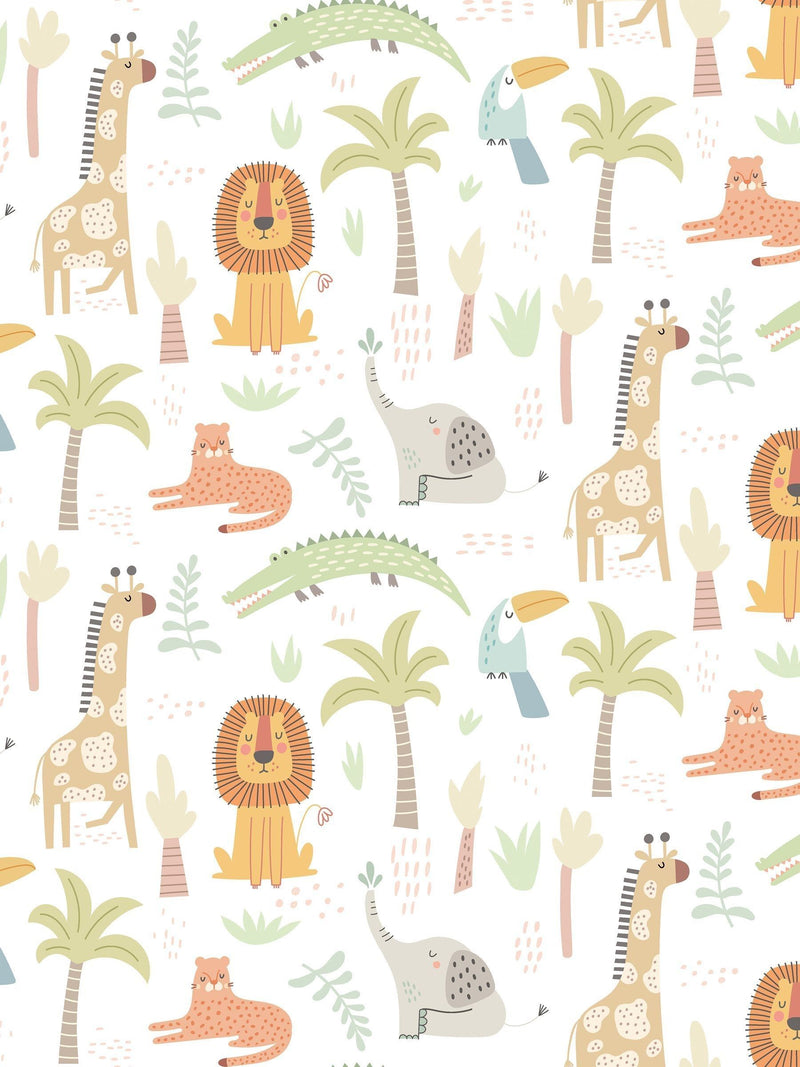 Hoopla Walls Safari Boogie A4 wallpaper sample, imported from the UK