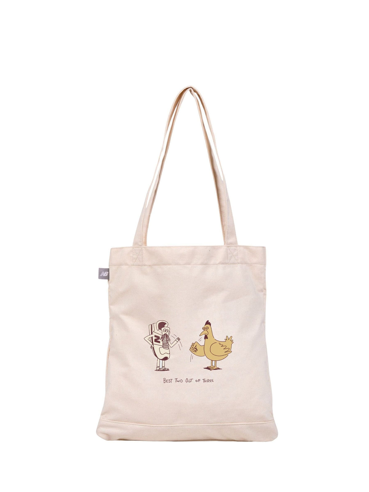 New Balance cream NB Graphic Tote bag (British brand)