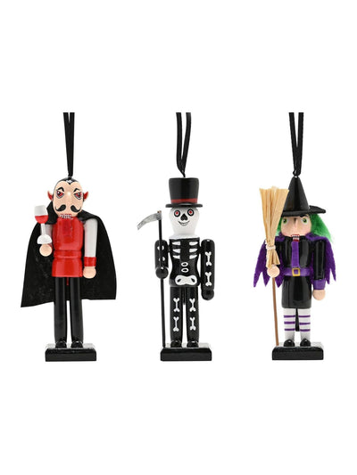 Next Widdop Black Wooden Nutcracker Set Halloween Characters 20cm- Buy online at McGrocer
