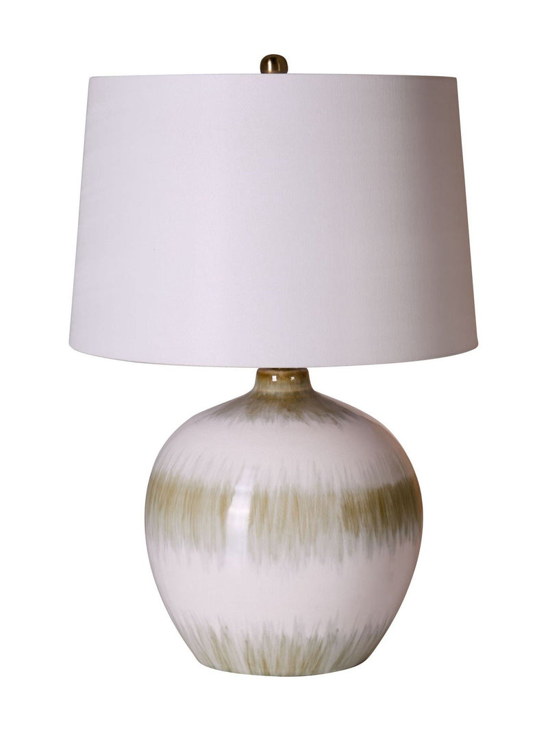 Searchlight Soraya green ombre ceramic table lamp (British brand)