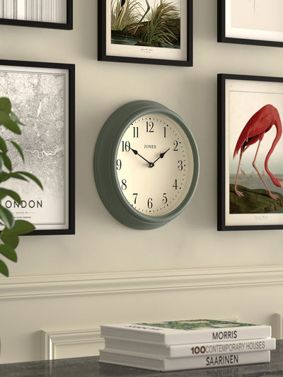 Next Jones Clocks Asparagus Green Venetian Wall Clock 30cm- Buy online at McGrocer