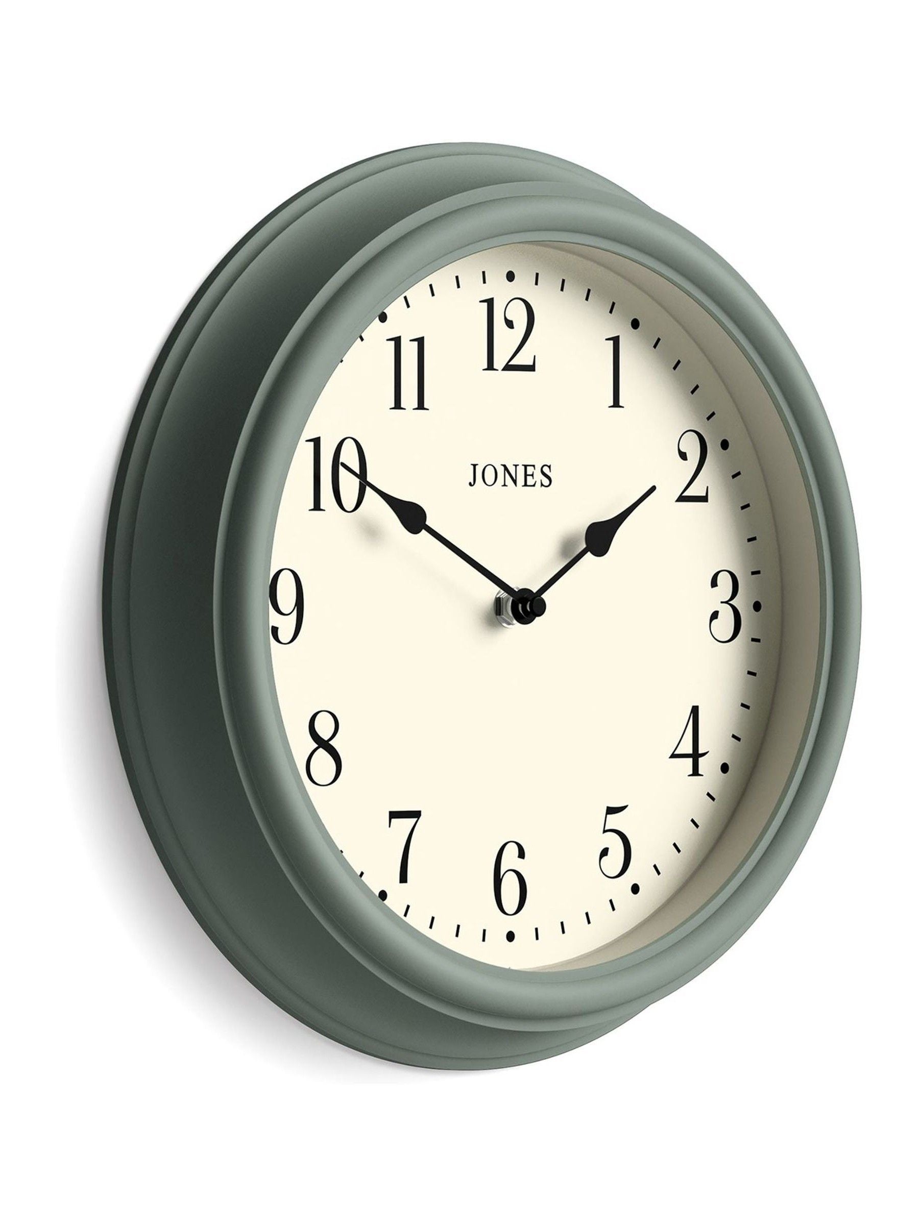 Jones Clocks Asparagus Green Venetian wall clock 30cm, UK version