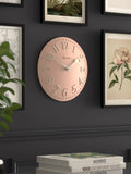 Jones Clocks Rose Pink Betty Convex Wall Clock 30cm